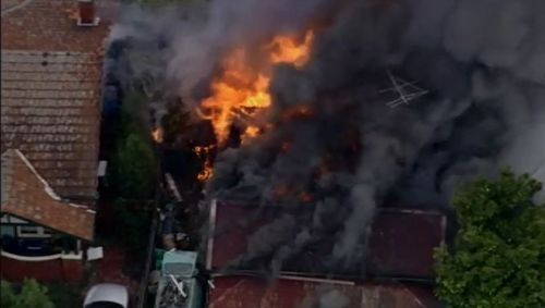 The house fire in Richmond. (9NEWS)