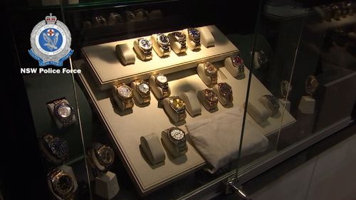 $3.5 million dollars worth of watches have been seized. Picture: NSW Police