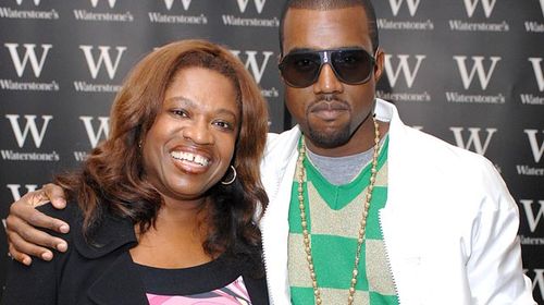 Kanye West with mother Donda in 2007. (Getty)