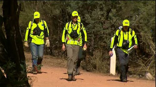 The bushland has been scoured for a third day after the boy went missing on the morning of Good Friday. (9NEWS)