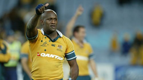 Wendell Sailor jogando pelos Wallabies em 2005.