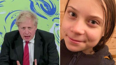 Boris Johnson, Greta Thunberg