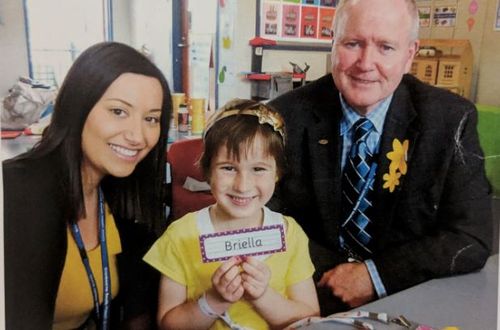 Briella's school held a “Briella Day” where students and staff were encouraged to wear yellow when she transitioned. 