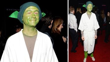 Actor Joseph Gordon-Levitt dressed as Yoda. (Getty)<br /><br /><strong>Click through the gallery to see more stars on the red carpet.</strong>