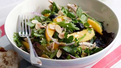 Recipe:&nbsp;<a href="http://kitchen.nine.com.au/2016/05/16/13/31/mango-and-chicken-salad" target="_top">Mango and chicken salad</a>
