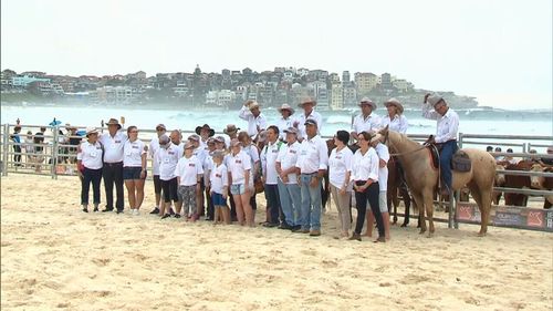 The 'Herd for Hope' aimed to bring those impacted by organ donation together. (9NEWS)