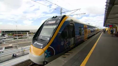 The trains were delayed and plagued with problems, including failing to meet Australian disability access requirements. Picture: 9NEWS