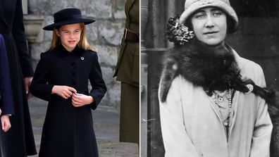 Princess Charlotte wore her great-great grandmother's brooch to her Gan-Gan's funeral.