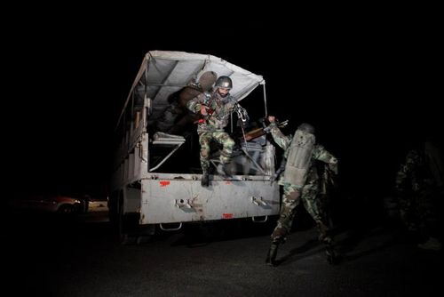 Military operation launched to rescue hostages.