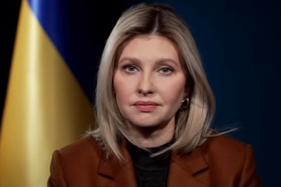 Ukraine's first lady Olena Zelenska.