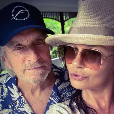 Michael Douglas, Catherine-Zeta Jones, selfie