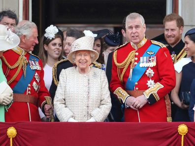 The Royal Family Trooping the Colour