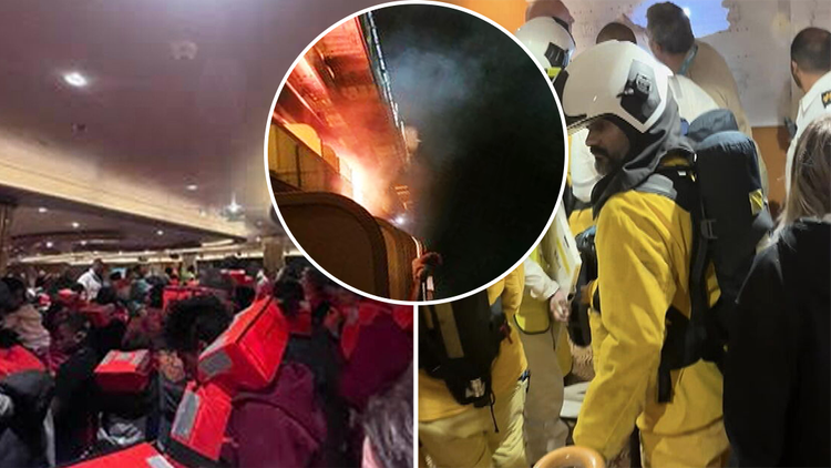 australia cruise ship fire