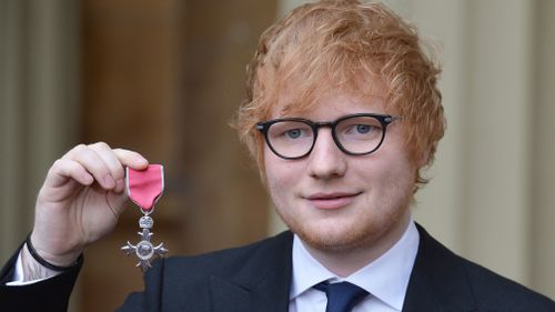 Ed Sheeran has been awarded an MBE. (Press Association)