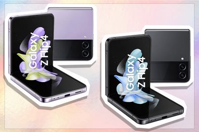 9PR: Samsung Galaxy Z Flip 4 in Lavender and Graphite