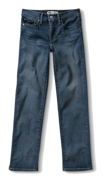 <p>Love the relaxed look of the season's straight-leg jeans, but still pine for the support of skinnier styles? We present the perfect hybrid of both. Don’t even get us started on that perfect dusty blue shade.</p>
