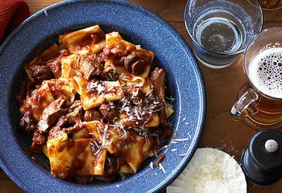 Pappardelle with lamb stew