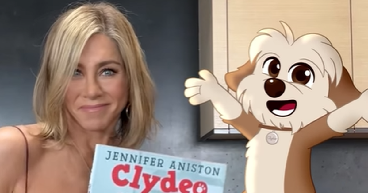 Jennifer Aniston launches children’s book series with her best ‘friend’ Clydeo the dog