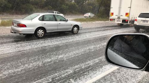 Perth hit by hailstorm as wet weather continues through spring