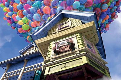 One of Disney-Pixar's best computer-animated movies ever is actually a rather bittersweet tale, starting off with the tragic death of old man Carl's life-long love Ellie. That gives him the impetus to fulfil his promise to her that they'll get to Paradise Falls … so he brings the house along by helium balloons! It's charming as hell, but that opening sequence is a total blubber-fest.