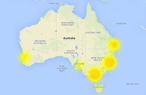 Outages appear to be affecting Victoria, South Australia, Western Australian, Queensland and New South Wales.