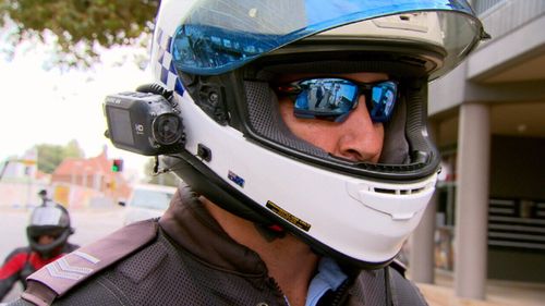 Police use helmet cameras to target offenders.