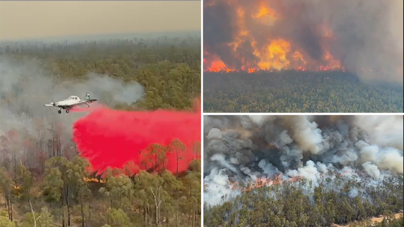 Residents urged to take shelter as bushfire in north-west NSW worsens ...