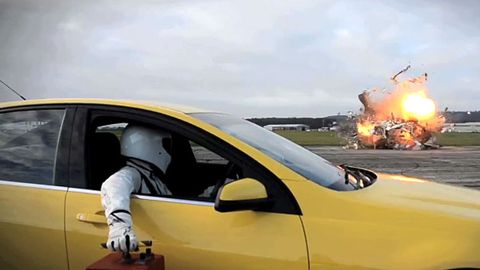 Video: Top Gear blows up a caravan to celebrate 10m Facebook likes