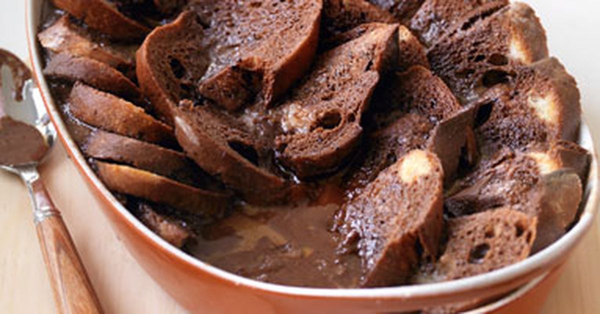 Chocolate bread & butter pudding - 9Kitchen