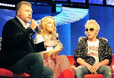 Kyle Sandilands, Jackie O and Corey Worthington (AAP)