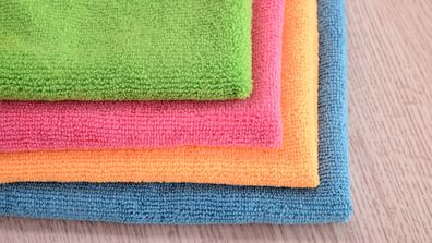 Microfibre cloths are great for cleaning different areas in the home. 