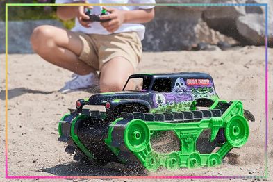 9PR: Monster Jam Grave Digger Trax All-Terrain Remote Control Vehicle