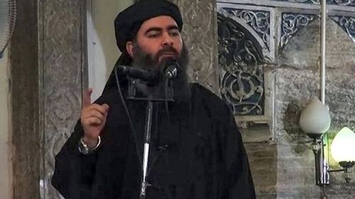 Abu Bakr al-Baghdadi delivers a sermon