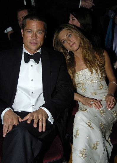 Jennifer Aniston & Brad Pitt arriving for the Golden Globe Awards