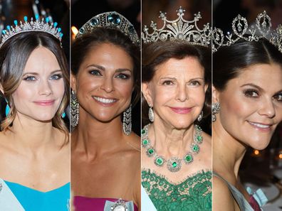 Swedish royals tiaras