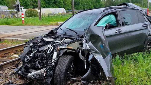 Une voiture après un accident