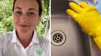 Professional cleaner shares sink cleaning tips on TikTok