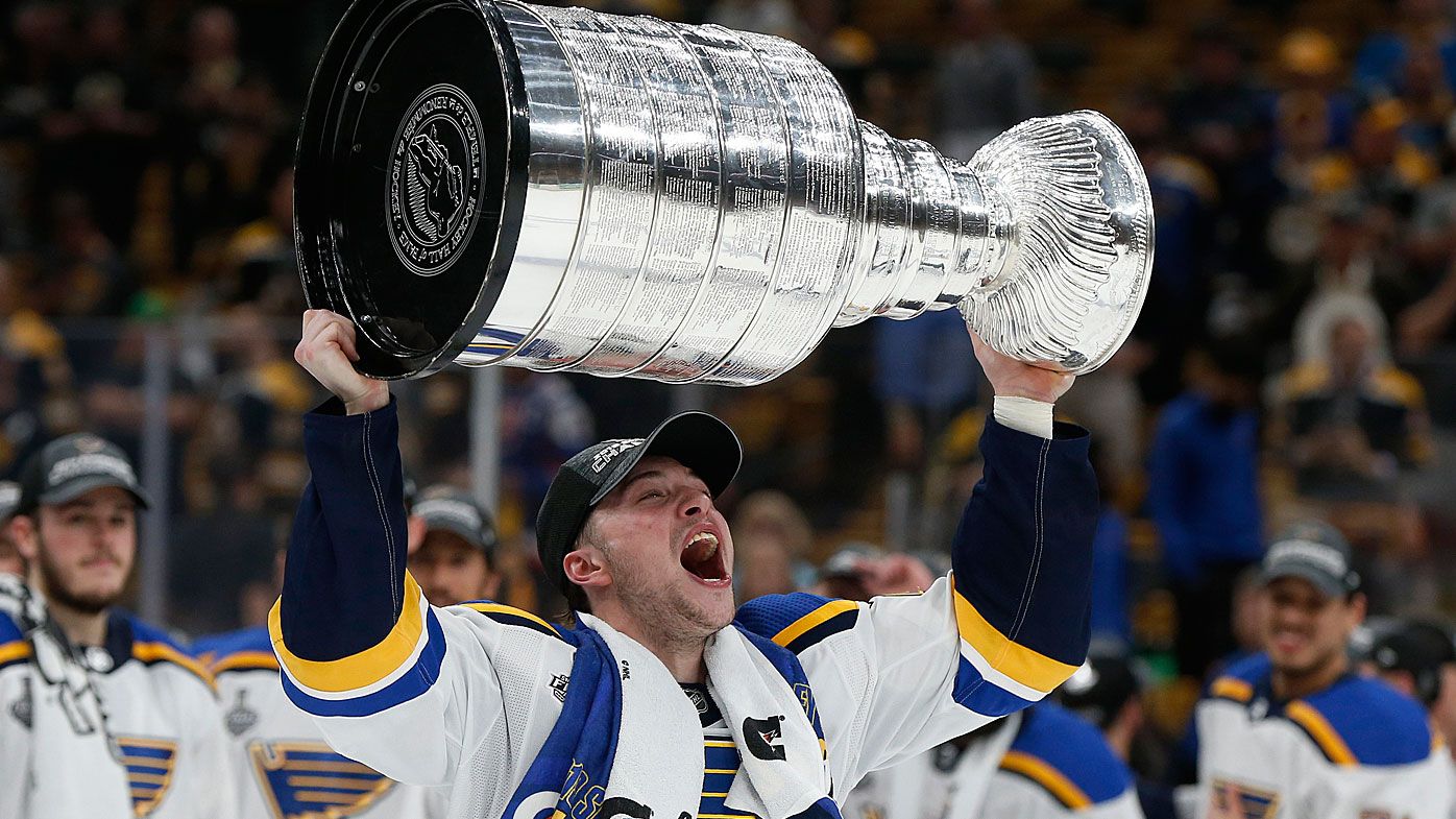 St. Louis Blues raise the Stanley Cup for the first time in franchise  history! 