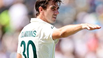 LEEDS, ENGLAND - JULY 07: Australia captain Pat Cummins during Day Two of the LV= Insurance Ashes 3rd Test Match between England and Australia at Headingley on July 07, 2023 in Leeds, England. (Photo by Jan Kruger/Getty Images)