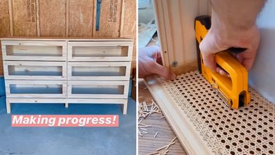 Clever furniture flip turns basic IKEA drawers into stunning rattan piece