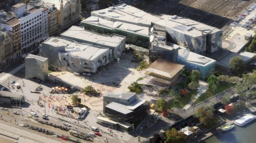 Fed Square was unveiled 16 years ago. Picture: 9NEWS