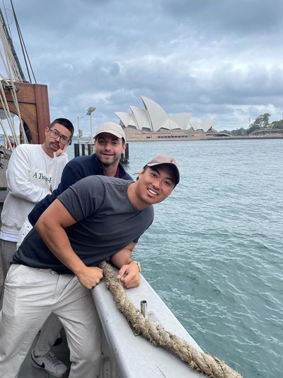 Kev, Teng and Dorian at the Sydney Opera House