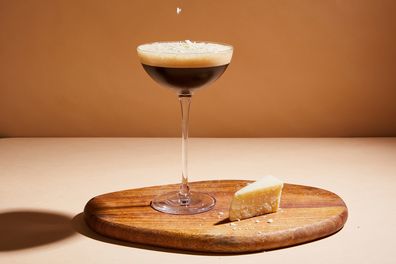 Celebrity bartender James Devlin's Parmesan Cheese Espresso Martini.