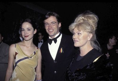 MELBOURNE - NOVEMBER 01:  ACTORS FRANCIS O'CONNOR AND WITH HUGH JACKMAN WITH DEBORAH LEE FURNESS AT AFI AWARDS IN MELBOURNE. (Photo by Patrick Riviere/Getty Images). *** Local Caption *** Francis O'Connor;Hugh Jackman;Deeborah Lee Furness