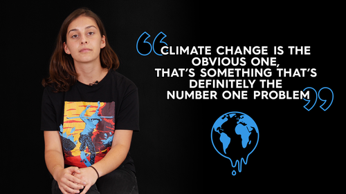 Ruby, 20, is concerned about climate change and affordable housing.