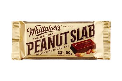 Whittaker’s peanut
slab 50g: Over 4.5 teaspoons of sugar