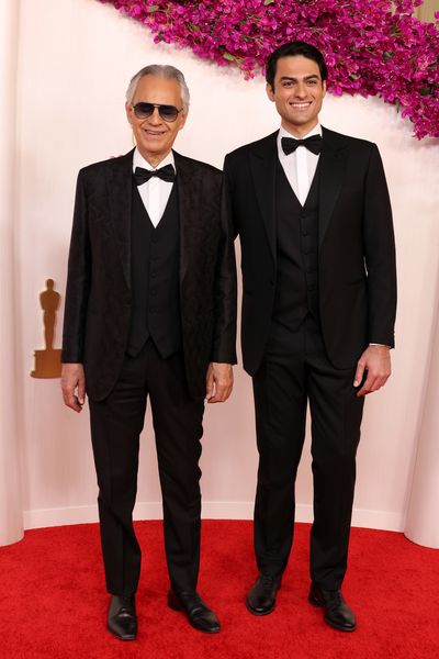 Andrea Bocelli and his son