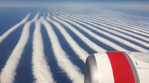 Spectacular clouds snapped on Perth flight