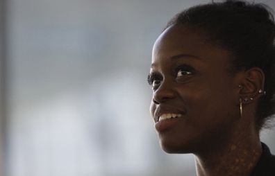 FILE - This Monday July 9, 2012 photo shows dancer Michaela DePrince in Johannesburg.  (AP Photo Denis Farrell, File)