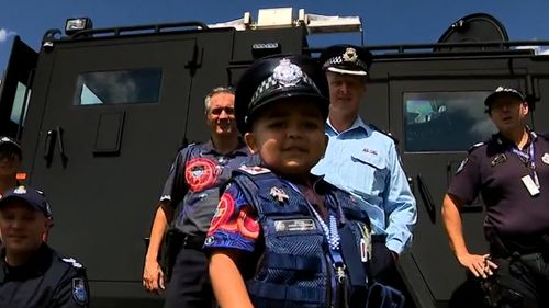 Four-year-old Mateoh Eggleton's dream is to be a police officer, but in 2020 he was diagnosed with a rare genetic disorder.